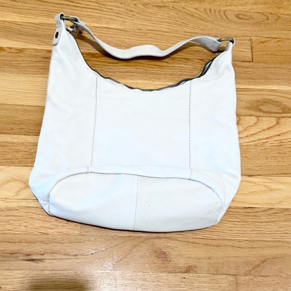 American Leather Company Carrie Hobo Bag in Cream - Picture 6 of 11
